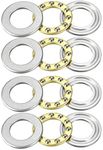 uxcell F12-21M Thrust Ball Bearings 12mm x 21mm x 5mm Chrome Steel Single Direction 4pcs