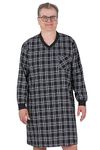 Ovidis Adaptive Nightshirt Pajama Clothes Senior Elderly Men - Stewart Black S