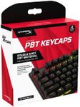 HyperX PBT Keycaps – Full Key Set, Double Shot PBT Material, English (US) Layout, 104 Keys – Black