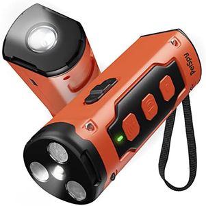 PetSpy N30 Dog Barking Control Device with Triple Ultrasonic Emitter with 49 Feet Range - Ultrasonic Anti-Barking Device with Flashlight (Orange)