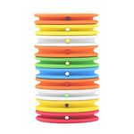 SAMSFX Tippet Holder Fly Fishing Gear for Line Leader Organizer Storage Accessories (B:10PCS Rigging Foams Multicolor - 69mm)