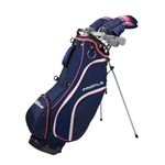 Wilson Women's Profile Complete Golf Set with Stand Bag - Right Hand, Ladies, Navy/Rose Gold/Silver