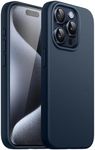 JETech Silicone Case for iPhone 15 Pro 6.1-Inch, Silky-Soft Touch Full-Body Protective Phone Case, Shockproof Cover (Navy)