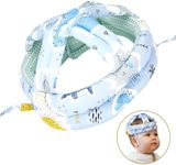 BRYNNBERG Baby Helmet for Crawling Walking - 10.2"x7.9"x0.8" Fabric Baby Head Protector - Soft Cotton & IXPE Foam Material Plush Head Cover for Babies, Infant & Toddlers