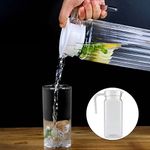 Stackable Water Bottle Small Acrylic Pitcher with Lid Plastic 1 Liter Jugs Milk Juice Jug 1.3l Fridge Door Drinks Dispenser Bar Acrylic Juice Pot Blending Bottle Plastic PC (800ML)