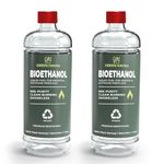 GREEN HAVEN 2L Premium Bioethanol Fuel for Fireplace – Bio Ethanol Liquid Fuel for Fires Pits | High Purity Clean Burning Fuel | Bioethanol Fuel Liquid for Indoor and Outdoor | Bio Fuel Ethanol Fire