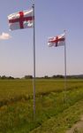 20ft Flagpole Aluminium with England Flag