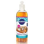 Ecozone Almond Natural Wood Floor Cleaner, Fast Drying Gentle Cleaning Solution for Wooden Flooring, Bleach Free Polish & Shine, Preserves The Colour & Finish, Vegan Friendly & Eco Conscious (500ml)