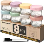 RowinsyDD 8 Pack Glass Baby Food St