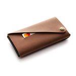 Minimalist Case/Wallet for iPhone 14, 14 Pro Max, 14 Plus, Classic Brown, Leather Phone Sleeve Cardholder, Handmade 13/12 / 11 / SE/Xr/X/Xs Max / 8/7 / cover holder gift, Crazy Horse Craft