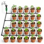 JERN Micro Drip Irrigation System for 30 Plant, Self Automatic Watering Garden Hose Kits With Adjustable Dripper