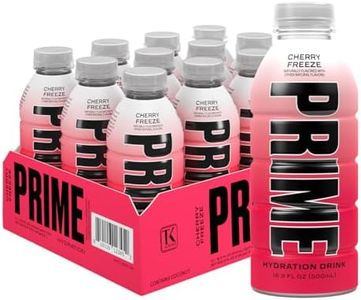 PRIME Hydration CHERRY FREEZE | Sports Drinks | Electrolyte Enhanced for Ultimate Hydration | 250mg BCAAs | B Vitamins | Antioxidants | 2g Of Sugar | 16.9 Fluid Ounce | 12 Pack