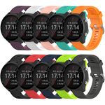 Band for Garmin Forerunner 245, Soft Silicone Replacement Band for Garmin Forerunner 245 / Forerunner 645 (No Tracker, Replacement Bands Only) (10PCS Bands)