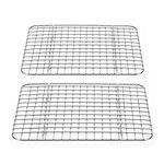 Homikit 2-Pack Small Cooling Racks for Baking, Stainless Steel Wire Oven Rack Fit Sheet Pan, Cake Cookie Rack for Cooking Cooling Roasting, Healthy & Rustproof, Dishwasher Safe, 24.8x19.1x1.5cm