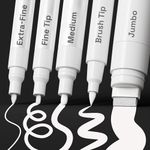 ARTISTRO 5 White Acrylic Paint Pens