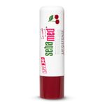 Sebamed Lip defense 4.8gm, Cherry | SPF 30 |Lip balm for Dry & Chapped lips with natual oil & Vitamin E | UV protection | Dermatologically tested