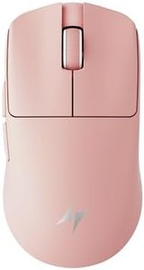 ATK Blazing Sky F1 V2 Extreme Wireless Gaming Mouse, PAW3950 Ultra Sensor, DPI up to 42,000, 38g Lightweight, 8K Polling, 80 Hr Battery Life, All-New Nano Coating, Dual-Mode 2.4G/Wired - Pink