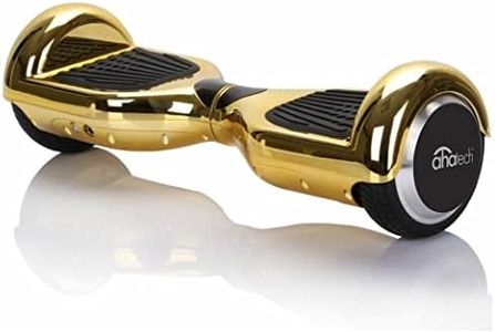 AhaTech Self-Balancing Electric Hoverboards Self Balancing Scooter with 6.5" Inch Tyres 700W Motor Power Bluetooth UL2272 Certified (Gold)