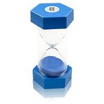 Hourglass Sand Timer, Sand Timer, Coloured Sand Timers for Children, Kitchen Timer Child Game Toy, Home Office Decoration, Visual Timer, 20 Minutes, Blue