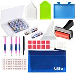 Mlife 33PCS 5D Diamond Painting Tool Kit - 5D DIY Diamond Painting Accessories with Diamond Painting Roller and Diamond Embroidery Box for Adults