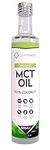 Pure Organic MCT Oil Glass Bottle, Triple Steam Distilled, Premium 100% Coconut Zero Palm Oil, Perfect for Keto Diets, IF (Fasting) & Bulletproof Coffee, Non-GMO (C8/C10)