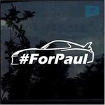 SIGN EVER Vinyl Decals Paul Walker 1973 2013 Stickers Car for Car Sides Window Bumper Decals L x H 20.00 cm x 18.00 cm Pack of 1