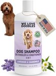 4-in-1 Lavender & Chamomile Dog Shampoo Dog Shampoo, Conditioner & Detangler - Best Shampoo for Goldendoodles, Poodles & Doodles - for Matted Pet Hair - Made in The USA, 16OZ [Non-Organic]