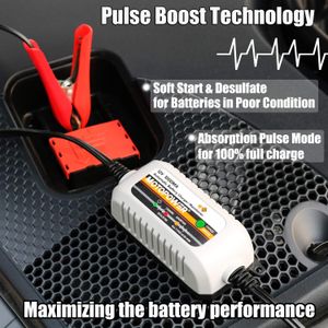 MOTOPOWER 12V Battery Charger – Automatic Maintainer for Car, Motorcycle