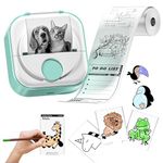 Itari Mini Printer - Q02 Sticker Printer Machine with 1 Rolls Paper,Bluetooth Pocket Printer,Inkless Portable Printer for Anatomical Diagram, Photos, Journals, Receipts, Compatible with Phone & Tablet