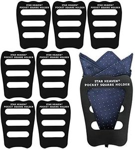 Pocket Squares Holder For Men, Best Accessories for Suits, Tuxedos,Vests and Dinner Jackets, 8Pack Assorted.