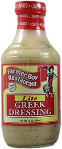 Farmer Boy Greek Lite Salad Dressing 16 oz With Exclusive Recipe Ebook