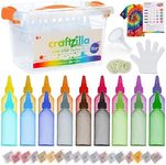 Craftzilla Tie-Dye Kit, Pre-Filled Squeeze Bottles – Complete 18 Color DIY Kit for Creative Tie Dye Kits for Large Groups Bulk – Fabric Dyes for Clothing - Safe, Easy to Use for Kids & Adults