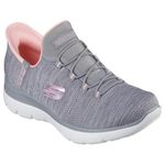 Skechers Sport Women's Hands Free Slip-ins Summits-Everyday Set Sneaker, Gycl=Grey/Coral, 8