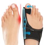 Caretras Bunion Corrector, Orthopedic Bunion Splint, Big Toe Separator Pain Relief, Non-Surgical fluoridex Hallux Valgus Correction, Hammer Toe Straightener, Day Night Support