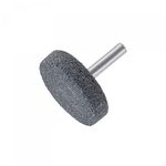 sourcing map Mounted Grinding Stone 1/4" Shank 1.5-inch Dia Corundum Grinding Wheel Polishing Head for Rotary Tool