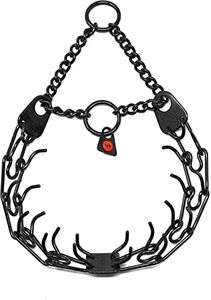 HS Herm. SPRENGER Germany Black Stainless Steel Prong Dog Training Collar Ultra-Plus Pet Pinch Collar No-Pull Collar for Dogs Anti Pull Training Collar Made in Germany 2.25mm x 16in Small