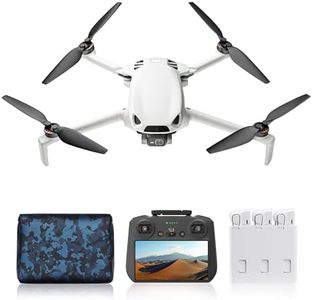 Skyrover S1 Mini Drone Camera Combo with Screen Controller, 4K/60fps Video, 8K Photo, 7.45-Mi Video Transmission, Under 249g, Auto Track, Vertical Shooting, 120-Min Flight Time with 3 Batteries