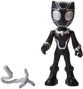 Marvel Spidey and His Amazing Friends Supersized Black Panther 9-inch Action Figure, Preschool Toys, Super Hero Toys for 3 Year Old Boys and Girls and Up