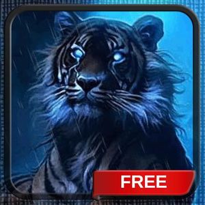 Tiger in the Rain Live Wallpaper Free Animated Background Theme LWP Lock Screen
