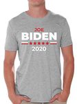 Awkward Styles Joe Biden 2020 Men Shirt Biden for President T Shirt for Men USA Shirts Grey S