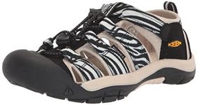 KEEN Kids' Newport H2 Closed Toe Water Sandal, Atms Zebra Star, 4 Toddler