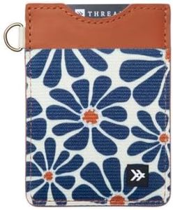 Thread Wallets Ultra Slim Minimalist Card Holder Wallet (Emmeline Navy)