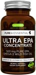 Pure & Essential Pure EPA Omega-3 Concentrate 500 mg, EPA Only Fish Oil, rTG, 90 Small softgels