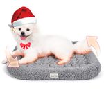 MORA PETS Self Heating Dog Bed Warmer Heated Puppy Cat Cushion Thermal Pet Pad Small Kitten Bed Mattress Warming Dog Bed Mat 58x52x8cm Grey