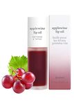 NOONI Korean Lip Oil - Applewine | with Apple Seed Oil, Lip Stain, Mother's Day, Moisturizing, Volumizing, and Tinting for Dry Lips, 0.12 Fl Oz (Deep Red)