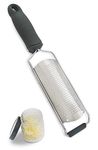 P-Plus International Cheese Grater - Lemon Zester Grater - Stainless Steel Hand Grater for Kitchen - Easy for Parmesan Citrus Ginger Cheese Chocolate Lemon - Black