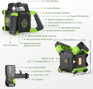 Huepar 800M Green Rotary Laser Level – High Visibility, Outdoor Use