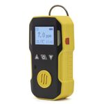 BOSEAN Ozone Gas Detector, O3 Gas Monitor with Audio, Light Flashing, and Vibration Alarm, Rechargeable Gas Tester with Temperature, LED Screen Backlight, and Backclip Dsign