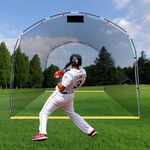 Doublehorse Baseball Batting Cage- 13 X 10 X 8 Portable Softball Heavy Duty Netting for Outdoor Indoor Backyard Hitting Practice Training by Youth Adult Complete Kit