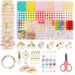 Niwlix Bracelet Making Kit for Girls, Jewellery Making Kit for Kids DIY Bead Set Making, Toys for Girls 7-14 Years Old (Unicorn Bracelet Kit)